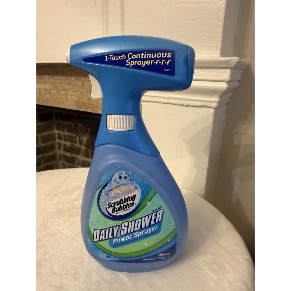 1 Scrubbing Bubbles Daily Shower Power Sprayer Cleaner Discontinued Bath Blue